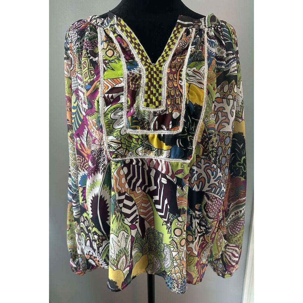 Kas New York Boho Embroidered blouse
